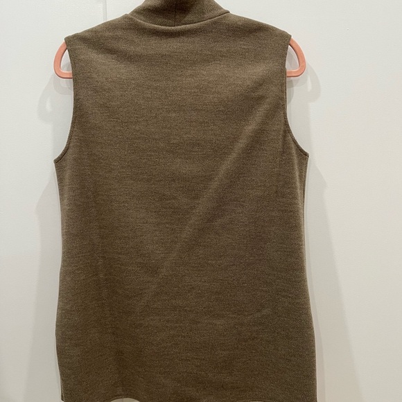 ZARA Tan Turtleneck Sleeveless Top - Picture 7 of 9